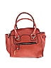 London Fog Solid Orange Leather Shoulder Bag One size - photo 1