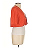 Akris Punto 100% Cotton Orange Cardigan Size 12 - photo 4