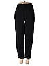 Aura 100% Rayon Solid Black Casual Pants Size S - photo 1