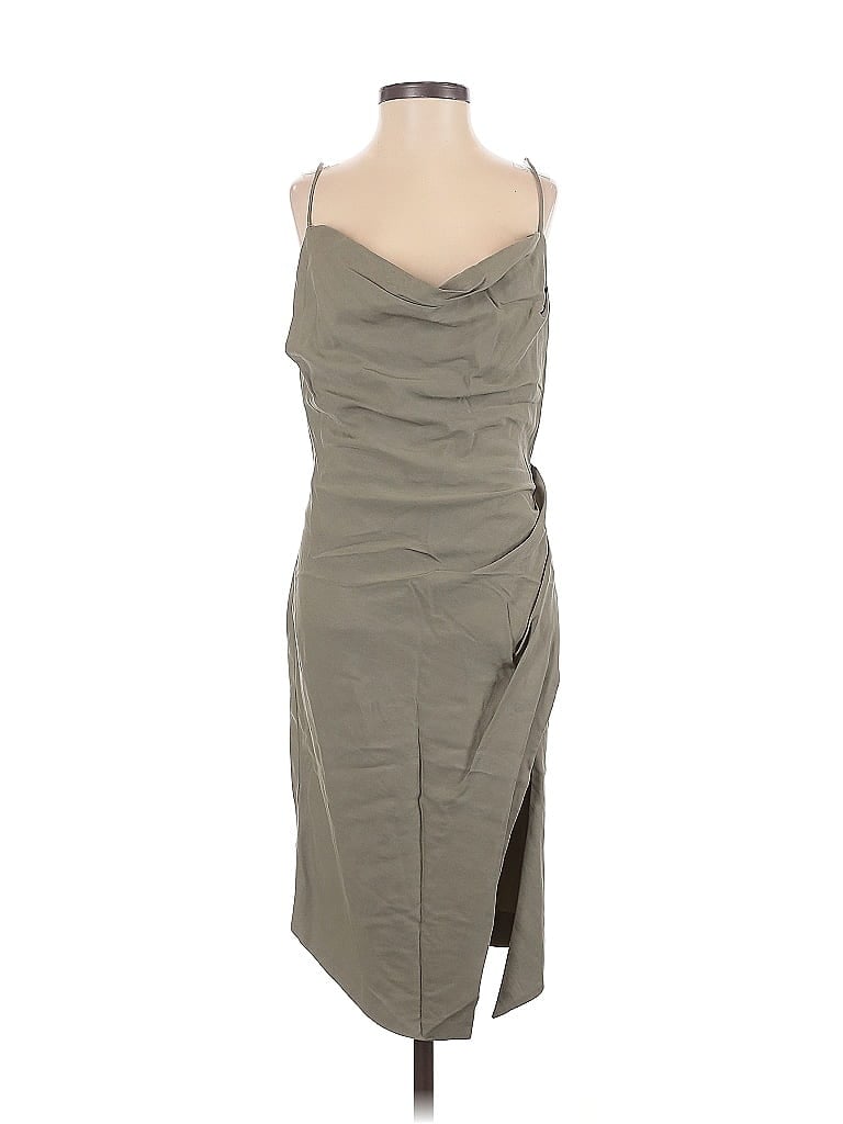 Pre-owned Fame And Partners Casual Dress In Gray