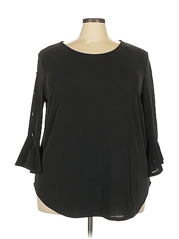 Green Envelope 3/4 Sleeve Blouse (view 1)