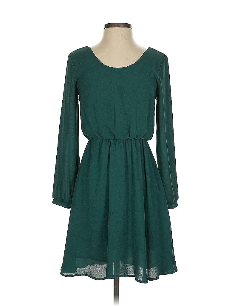 Pre-owned Lush Casual Dress In Blue