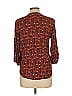 Max Studio 100% Rayon Brown 3/4 Sleeve Blouse Size L - photo 2