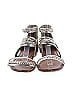 Cat & Jack Metallic Silver Gold Sandals Size 1 - photo 2