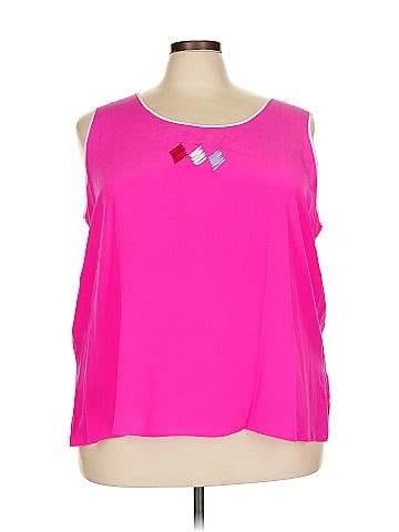 Bob Mackie Sleeveless Silk Top (view 1)