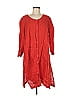 Flax 100% Linen Red Casual Dress Size 6 (S) - photo 1