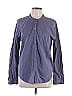 Xirena 100% Cotton Blue Purple Long Sleeve Button-Down Shirt Size L - photo 1
