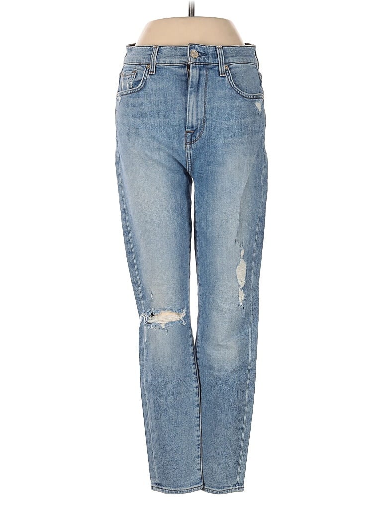 Pre-owned 7 For All Mankind Jeans In Blue