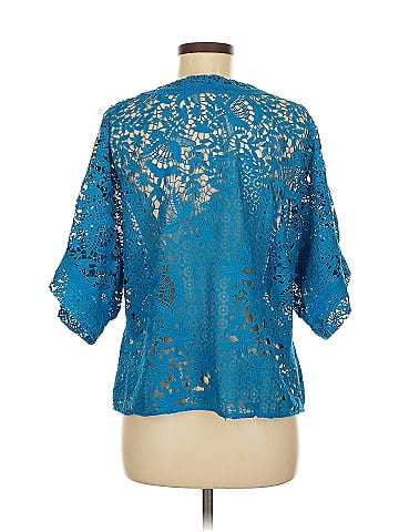 White House Black Market 3/4 Sleeve Blouse (view 2)