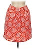 Paraella 100% Polyester Print Orange Casual Skirt Size M - photo 1