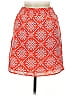 Paraella 100% Polyester Print Orange Casual Skirt Size M - photo 2