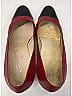 Chanel 100% Leather Color Block Burgundy Red Vintage Cap Toe Heels Size 7 - photo 9