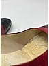 Chanel 100% Leather Color Block Burgundy Red Vintage Cap Toe Heels Size 7 - photo 8