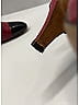 Chanel 100% Leather Color Block Burgundy Red Vintage Cap Toe Heels Size 7 - photo 7