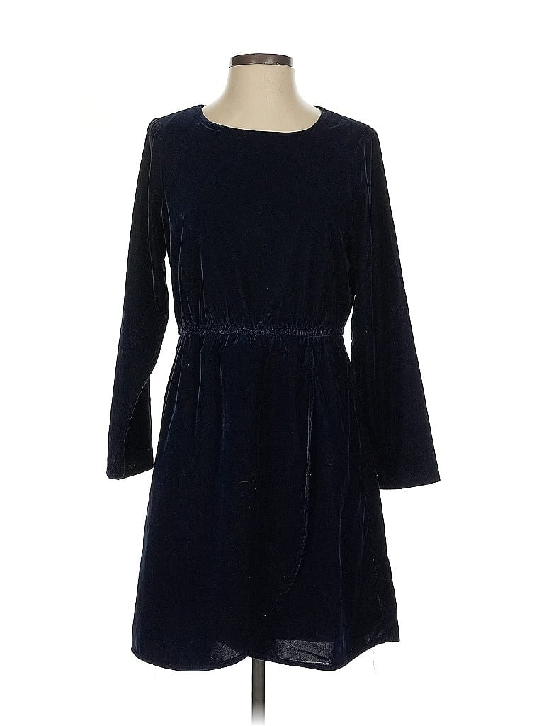 Pre-owned J.crew Factory Store Casual Dress In Blue