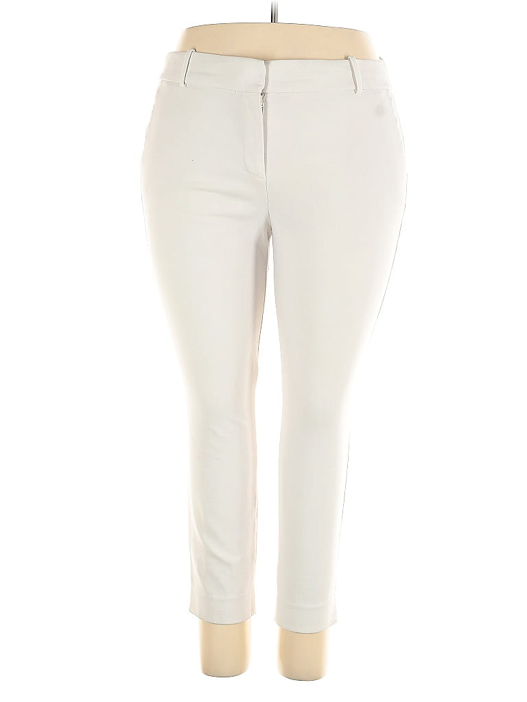 J.Crew 365 Solid Ivory Casual Pants Size 18 - photo 1
