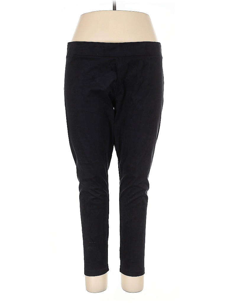 Ann Taylor Factory Solid Black Casual Pants Size XL - photo 1