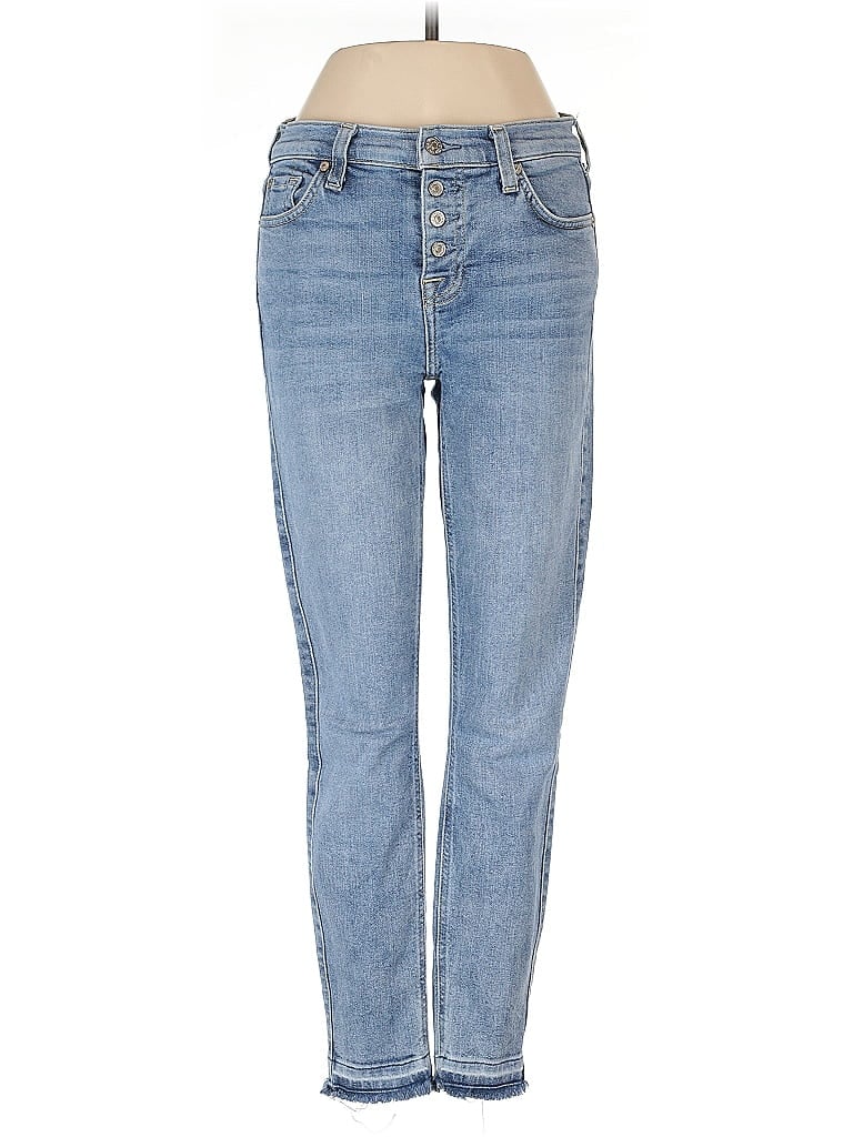 Pre-owned 7 For All Mankind Jeans In Blue