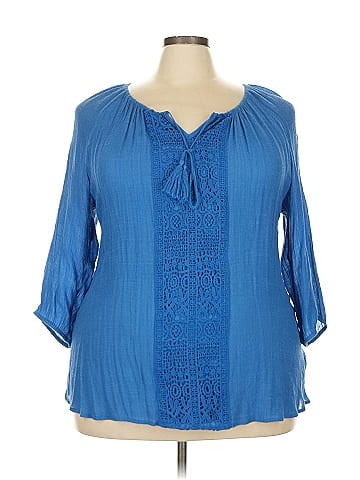 Sharagano 3/4 Sleeve Blouse (view 1)