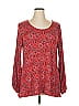 DG^2 by Diane Gilman Red 3/4 Sleeve T-Shirt Size XL - photo 1