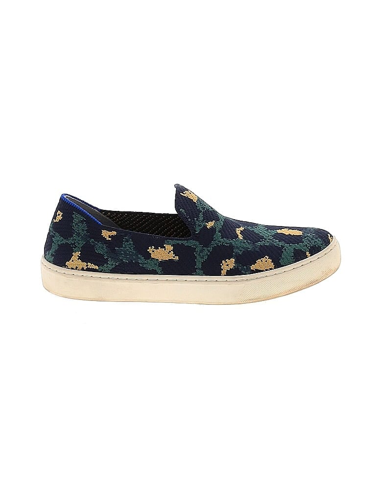 ROTHY'S Tropical Animal Print Blue Sneakers Size 7 1/2 - photo 1