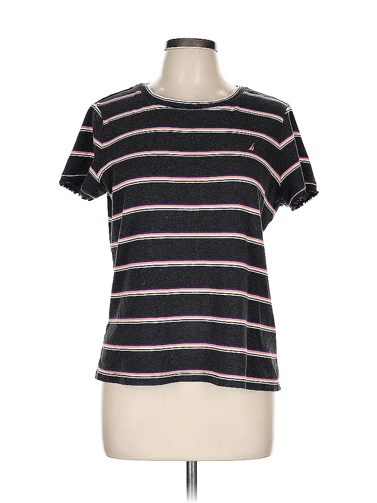 Pre-owned Nautica Short Sleeve T-shirt In Black