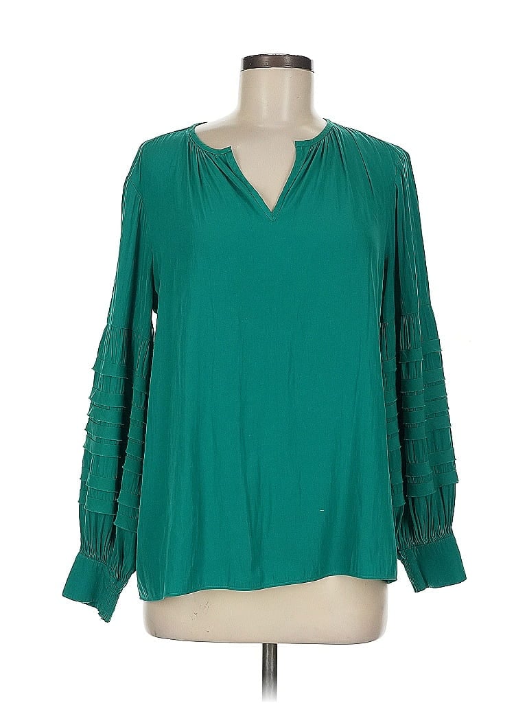 Click to view more detailed imagery on our partner's website Pre-owned Chico's Long Sleeve Blouse In Blue