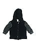 First Impressions 100% Cotton Black Zip Up Hoodie Size 6-9 mo - photo 1