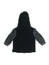 First Impressions 100% Cotton Black Zip Up Hoodie Size 6-9 mo - photo 2