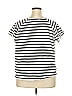 Ellos 100% Cotton Stripes Ivory Short Sleeve T-Shirt Size 22 - photo 2