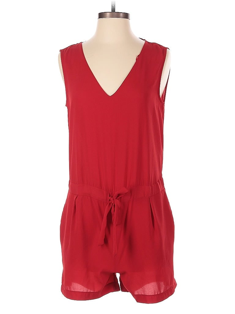 Pre-owned Zara Basic Romper In Red