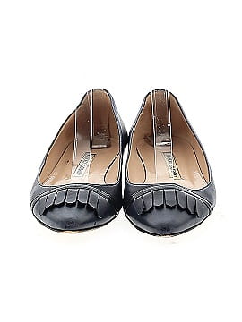 Manolo Blahnik Leather Fringe Flats (view 2)