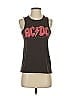 Chaser Brown Sleeveless T-Shirt Size XS - photo 1