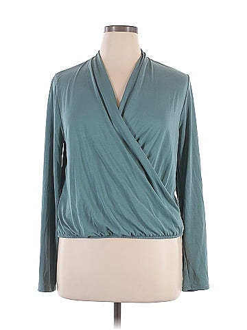 Green Envelope Long Sleeve Blouse (view 1)
