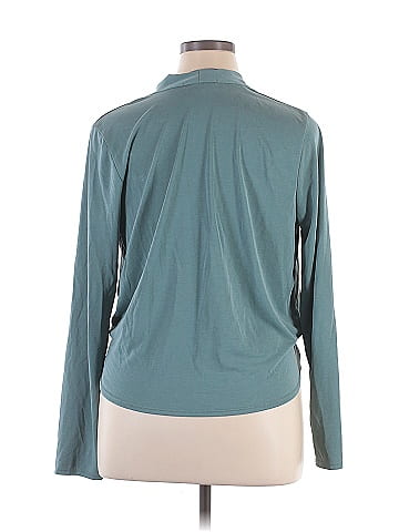 Green Envelope Long Sleeve Blouse (view 2)