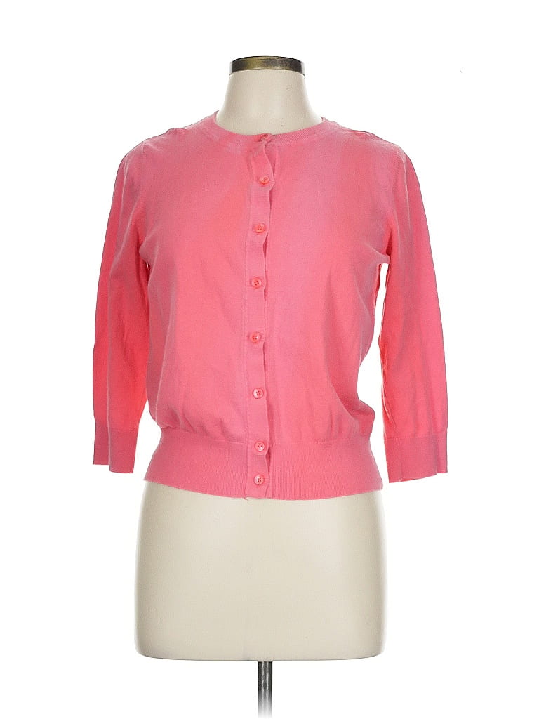 Pre-owned St. John's Bay Cardigan Sweater In Pink