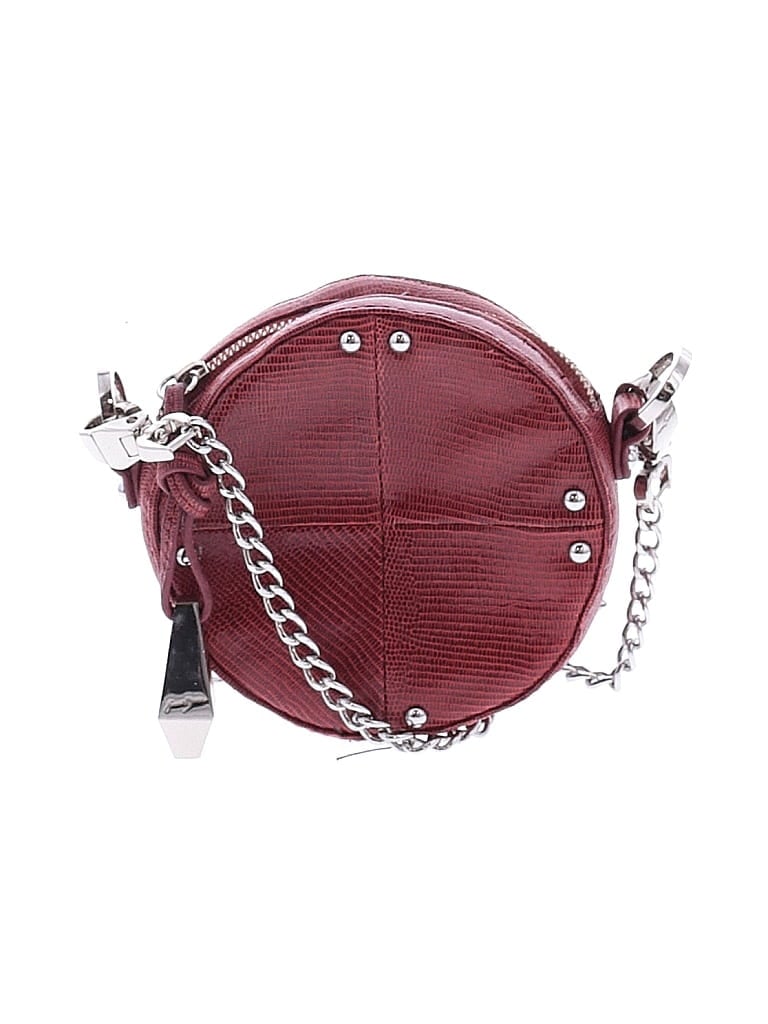 Junior Drake 100% Leather Burgundy Red Leather Crossbody Bag One size - photo 1