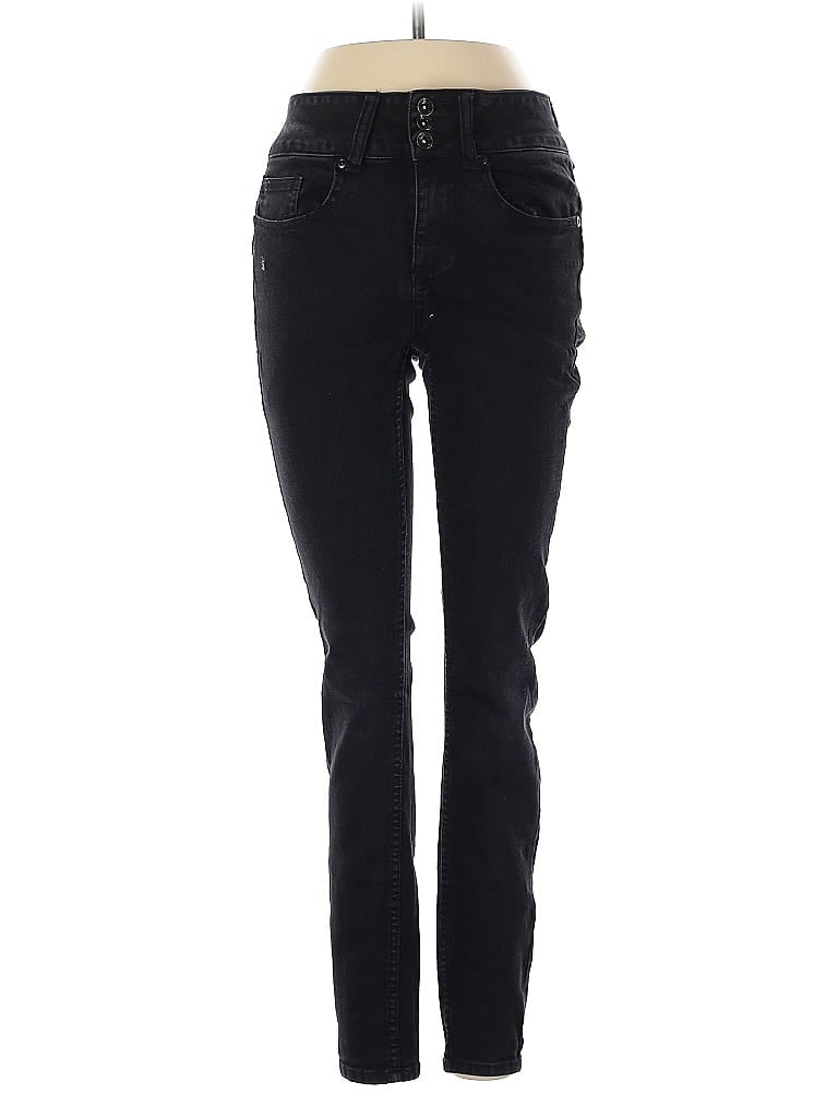 Hot Topic Solid Black Jeans Size 1 - photo 1