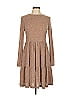 Shein Tweed Brown Casual Dress Size 11 - photo 1