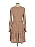 Shein Tweed Brown Casual Dress Size 11 - photo 2