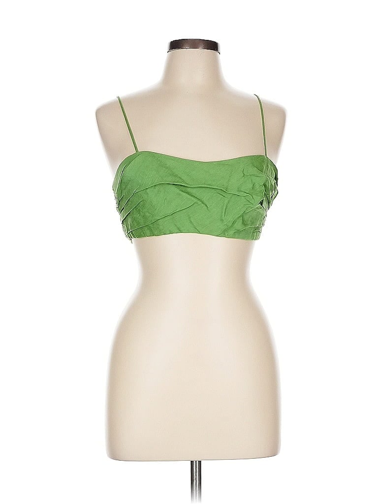 Click to view more detailed imagery on our partner's website Pre-owned Aje Sleeveless Top Green Strapless Neckline Tops