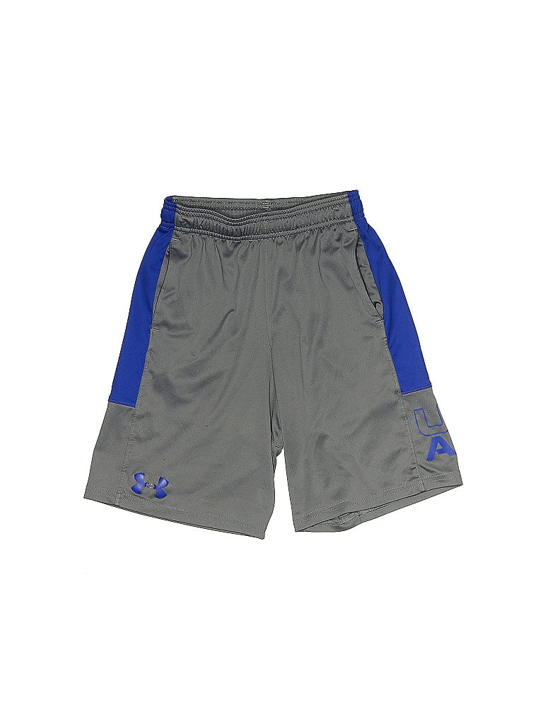 Under Armour Color Block Gray Athletic Shorts Size S (big kids) - photo 1