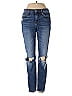 7 For All Mankind Hearts Blue Jeans Size 25 waist - photo 1
