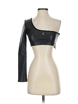 MANIERE DE VOiR Faux Leather Top (view 1)