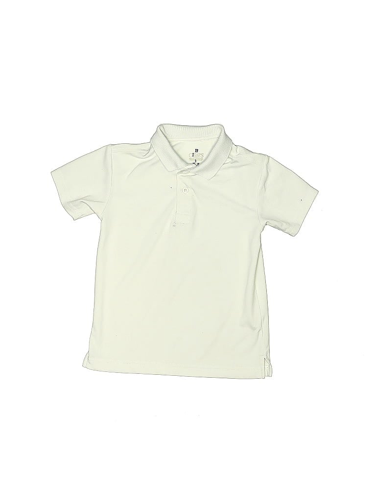 Pre-owned Chaps Kids' Short Sleeve Top Ivory Tops In White