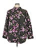 Roaman's Floral Green 3/4 Sleeve Blouse Size 16 - photo 1