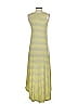 Ella Moss Stripes Yellow Casual Dress Size S - photo 2