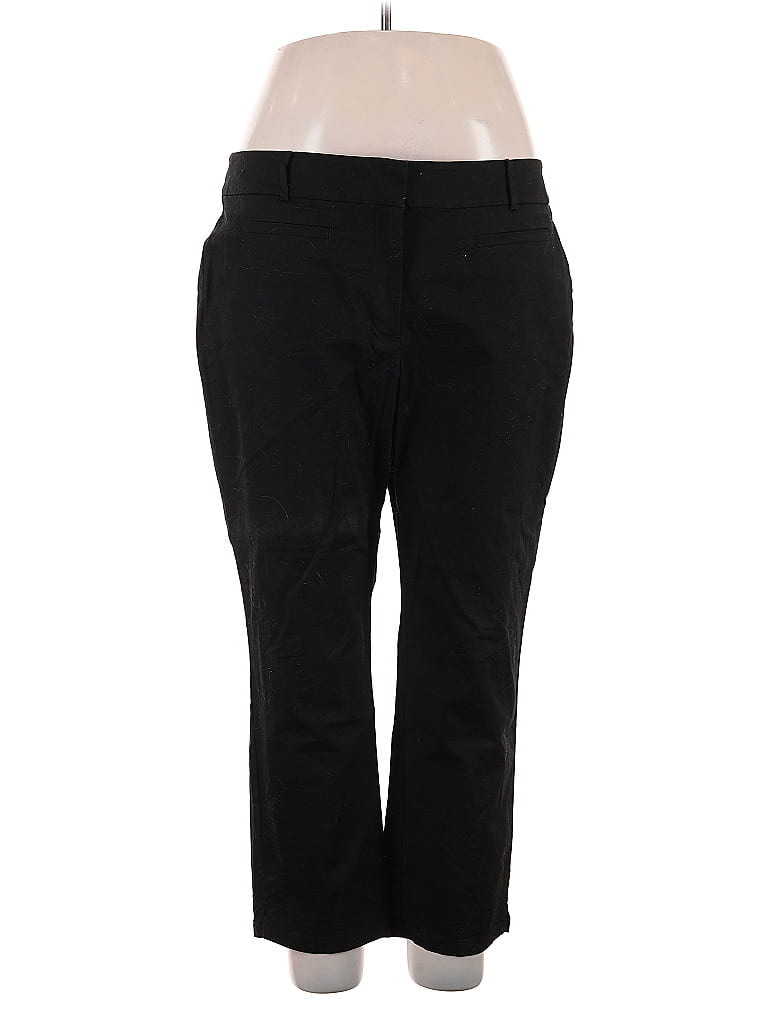 Ann Taylor Factory Solid Black Dress Pants Size 16 - photo 1