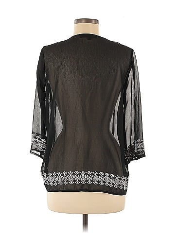 Love Stitch 3/4 Sleeve Blouse (view 2)