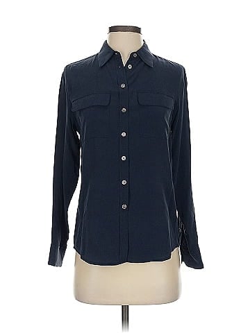 TWO by Vince Camuto Long Sleeve Silk Top (view 1)